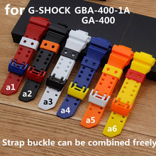 Watch Accessories Applicable to Casio G-SHOCK GA-400-1A 1B  GA-400GB-1A9 Matte Black Resin Strap Men's Watch Strap 2024 - buy cheap