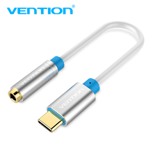 Переходник Vention с Type-C на 3,5 мм для наушников и микрофона, USB 3,1, Тип C, внешний аудиокабель «штырь-гнездо 3,5» для Xiaomi 6, Letv, 2, pro2 max 2024 - купить недорого