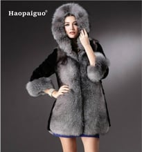 Elegant Faux Fox Fur Coat Women 2020 Winter Autumn Warm Soft Covered Botton Fur Jacket Female Casaco Overcoat Casual Outerwear 2022 - buy cheap