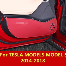 For TESLA MODELS MODEL S 2014-2018 Car-Styling Protector Side Edge Protected Anti-kick Door Mats Cover case Auto Accessories 2024 - buy cheap