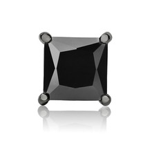 Antique Jewelry Black Gold Filled CZ Square Stud Earrings For Couples Women Men Earring High Quality Pendientes Ear0573 2024 - buy cheap
