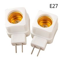 YAM 1PC Rotary E27 Plug-in Screw LED Light Bulb Holder Lamp Base Socket Plug Adapter Converter With ON/OFF Button Random Color 2024 - buy cheap