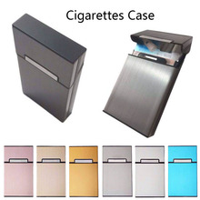 New Portable Woman Ladies Cigarettes Case Holder Aluminum Alloy Pocket Smoking Box Gift LBShipping 2024 - buy cheap