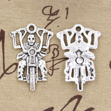 2pcs Charms Death Knight Motorcycle 44x28mm Antique Pendant fit,Vintage Tibetan Bronze Silver color,DIY Handmade Jewelry 2024 - buy cheap