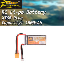 ZOP Power 11.1V 1500mAh 30C 3S Lipo Battery XT60 Plug Rechargeable For RC Racing Drone Helicopter Quadcopter Car Boat 2024 - buy cheap