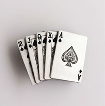Hebilla de cinturón de juego de póker de Casino, esmalte negro Vintage, real, novedad 2024 - compra barato