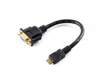 Кабель Waveshare с Mini HDMI-совместимым штекером на гнездо VGA кабель только для использования с Waveshare HDMI-совместимый ЖК-дисплей 2024 - купить недорого