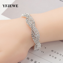 YFJEWE Fashion Jewelry Accessories Crystal Bracelets For Women Femme Charm Bracelets Bangles Wedding Jewelry With Stones B133 2024 - buy cheap