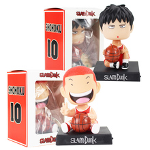 Экшн-фигурки из ПВХ Slam Dunk hanamichi sakuragi, 2 шт./лот, 12/13 см, модели кукол для мальчиков, игрушки, искусственная подставка 2024 - купить недорого