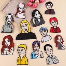 New arrival 10 pcs popular characters Embroidered cartoon patches iron on fashion Motif decor Applique embroidery accessory 2024 - buy cheap