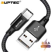 USB-кабель SUPTEC Type-C для Huawei P20 Lite P30, провод для быстрой зарядки телефона, зарядный кабель для Samsung S9, Xiaomi Redmi Note 7 2024 - купить недорого