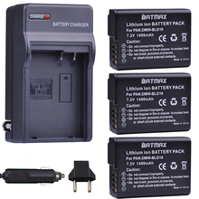 Аккумуляторная батарея Batmax для телефона, 3 шт., стандартная BLD10 BLD10PP + Автомобильное зарядное устройство для камер Panasonic DMW BLD10E,DMC GF2GK GF2 G3 GX1 2024 - купить недорого
