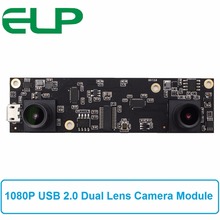 ELP 2MP UVC Plug Play Dual Lens HD 1080 P 30fps OTG 90 graus USB2.0 Módulo de Câmera de Alta Velocidade para android Windows Linux MAC 2024 - compre barato
