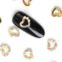 10 piezas de diamantes de imitación de aleación para uñas, cristal brillante, decoraciones para decoración de uñas, colgante de joyería para uñas 3D DIY, novedad de 2019 2024 - compra barato
