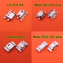 Conector Micro USB para MOTO G4, G5 Plus, G5S, XT1641, XT1644, puerto de carga para Samsung J3, J5, J7, J500, J100, J300, LG, K10 2024 - compra barato