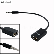 Cable divisor de audio para auriculares, Adaptador convertidor dual de hembra a macho, 3,5mm 2024 - compra barato