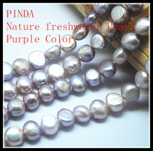 Baroque Cultured Freshwater Pearl Beads Natural Color White golden purple  6-7mm hole 0.8mm 14.5" length 2 strands/ lot Grade AA 2024 - buy cheap