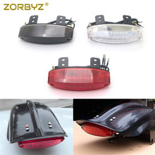 ZORBYZ Universal Motorcycle Rear Fender Edge LED Tail Light Brake Stop Lamp For Honda Yamaha Kawasaki Suzuki 2024 - buy cheap