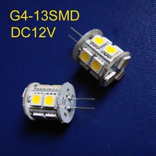 High quality DC12V 5050 led G4 Crystal lights G4 Led decorative light 12Vdc G4 led bulb GU4 LED lights free shipping 100pcs/lot 2024 - buy cheap