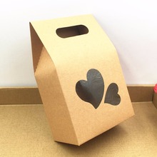 Caja de papel Kraft marrón para cupcakes, embalaje de regalo, caja de pastel con ventana, suministros para fiestas y eventos, 30 unids/lote 2024 - compra barato