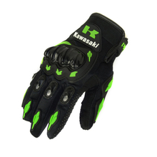 2016 Hot Sale 1 Pair Kawasaki  Fashion New Full Finger Motorcycle Gloves Motocross Luvas Guantes Moto Protective Gears Glove 2024 - buy cheap