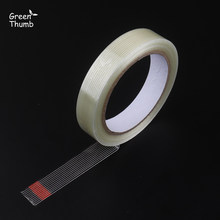 1pc 20mm by 25m Filament Tape Fiber Reinforced Adhesive Tape Stripe Single Sided Transparent For High Duty Packing No Trace 2024 - buy cheap