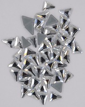 AAAA + лучшее качество 5x8 мм треугольник кристально чистый DMC стразы горячей фиксации более блестящие супер яркие стразы на камнях. 2024 - купить недорого