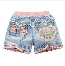 Fashion Girl Short Princess Jeans Children Pants Girls Shorts Flower Girls Clothing New Summer Kids Short Denim Shorts For Girls 2024 - buy cheap