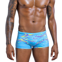 Men's Summer Sexy Swimwear Men Low Rise Swimming Boxer Briefs Beach Short Surf Beach Jammer Surfing Trunks Beach Wear Swimsuit 2024 - buy cheap