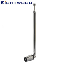 Eightwood Television FM AM Radio DVB-T DVB-T2 TV Tuner Antenna 6 Section Telescopic Aerial With PAL Plug Male Connector 2024 - buy cheap