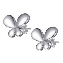 Простые высококачественные серебряные серьги в форме бабочки, бесплатная доставка для женщин, модные ювелирные изделия, серьги/IODFUBKX IJBWMASI 2024 - купить недорого