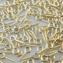Wholesale 300pcs Metal Gold/Silver Tiny Screw Eye Pin Peg Tail Bails Jewelry Findings 3x10mm 2024 - buy cheap