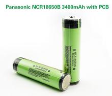 2PCS/LOT New Protected Original Panasonic 18650 NCR18650B 3.7V 3400mAh Rechargeable Battery Lithium Batteries Cell with PCB 2024 - buy cheap