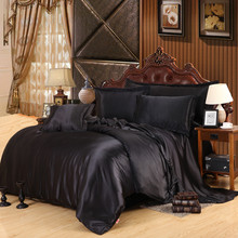 17 Colors Tencel Silk Bedding Set Satin Bed Linen Black Duvet Cover Bed Sheet Quilt Satin Solid Bedclothes Twin Queen King Size 2024 - buy cheap