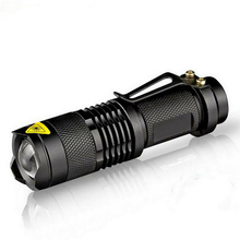 Водонепроницаемый светодиодный фонарик Q5 2000 лм, 3 режима, масштабируемый, горячая распродажа, для самозащиты, не тазер, шок, мини-вспышка, фонарик, фонарик 2024 - купить недорого