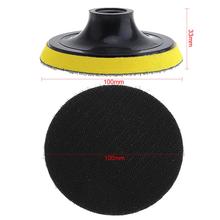 4 Inch Yellow Electric Suction Pad Self-adhesive Sandpaper Disc with Threaded Hole for Automotive / Metal Polishing 2024 - buy cheap