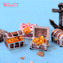 Pirate Wealth Box Carton action Figure Miniature Figurine American Movie Fairy home Garden Wedding Doll Decoration Girl toy gift 2024 - buy cheap