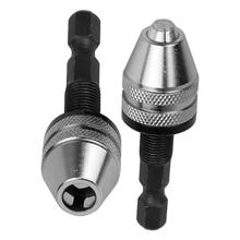 1/4"Keyless Drill Bit Chuck Hex Shank Adapter Converter Quick Change 0.3-3.4mm For Dremel Tools 2024 - buy cheap