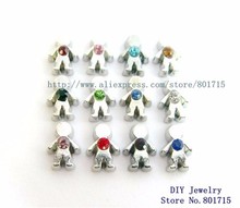 12pcs Mix Color Birthstone Boy Floating Locket Living Charms Fit Floating Living Memory Locket FC431 Christmas Gift Wholesales 2024 - buy cheap