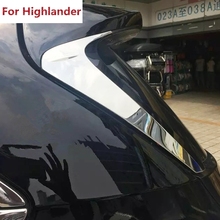 The New For Toyota Highlander Kluger XU50 2014 2015 2016 2017 ABS Chrome Spoiler Rear Tail Window Triangle Trim 2024 - buy cheap