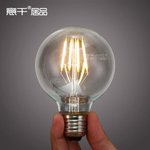 G80 4pcs/Lot Vintage Retro LED Bright 4W 6W  E27 Filament light bulb old fasioned warm white edison screw RH LOFT E27 2024 - buy cheap