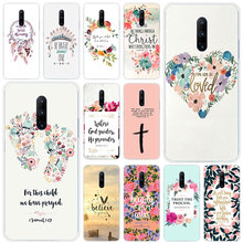 Quente do verso Da Bíblia Filipenses Jesus Cristo Christian 7 Silicone Macio Caso Transparente Para OnePlus Pro 5G 6 6 T 5 5 T 3 3 T TPU Capa 2024 - compre barato