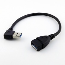 5x USB 3,0 Type A Female To USB 3,0 A штепсельная вилка удлинитель для передачи данных соединительный кабель вверх/вниз/влево/правый угол 2024 - купить недорого