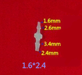 Колючая пластмасса прямой Редуктор силиконовый шланг соединитель водопровод Столяр 1,6-2,4 мм 2024 - купить недорого