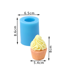 PRZY Food grade 3D Ice Cream mold Cup Cake Silicone Soap Mold Chocolate Craft Molds DIY Handmade candle aroma stone moulds 2024 - buy cheap