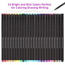 24Pcs/Set Colorful Fineliner Pens School Supplies Sketch Pens For Drawing Art Painting Tools School Stationery Supplies 2024 - buy cheap