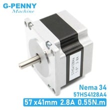 NEMA23-motor paso a paso para impresora 3D, 41mm, 2.8A, 0.55N.m, 78Oz-in, Nema 23, 4 cables, Hybird, CNC 2024 - compra barato