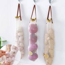 11.5X45.5 CM Creative Furnishing Hollow Breathable Hanging Storage Bag Garlic Onion Kitchen Portable Fruit storage 2024 - buy cheap