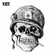 Yjzt adesivo calça capacete 11.2cm * 14.8cm acessório automotivo fumantes crânio motocicleta adesivo para carros 6-2391 2024 - compre barato