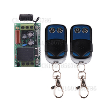 Sistema de interruptor com controle remoto sem fio ac220v 1ch 10a, 2 unidades, transmissor, modo de funcionamento ajustável